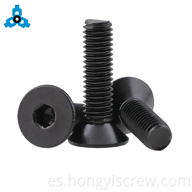 DIN7991 ALEAY SEACK GRADO 10.9 SOCKET HEX CSK Tornillo de tornillo Soporte de stock